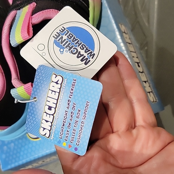 NWT in Box: Toddler Skechers Flex Blast Lil Sherbert Sneakers - Picture 9 of 12